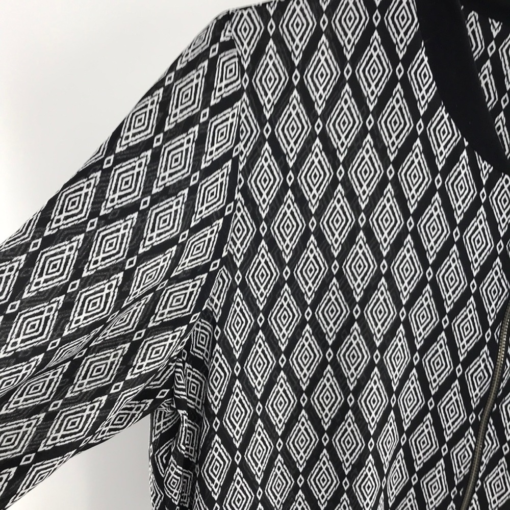 SimplyStyled Jacket Large Black/White Front Zip - Picture 10 of 13